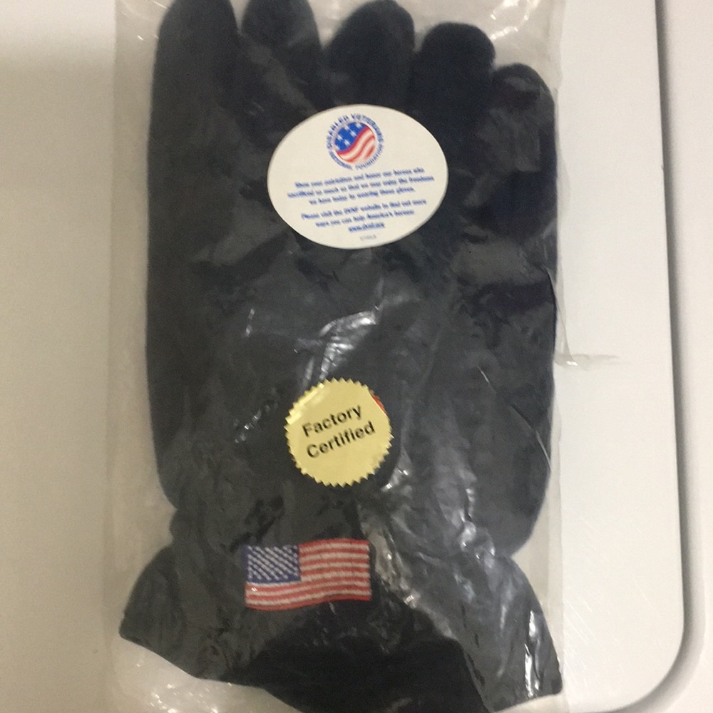 NWT Gloves Disabled Vets National Foundation Navy Blue Unopened
